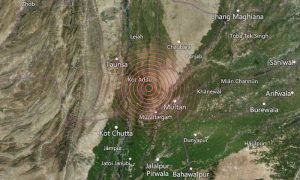 Kod Addu, Punjab, Earthquake, Pakistan, United States, Geological Survey, USGS, Multan, Muzaffargarh, Dera Ghazi Khan, Taunsa, Kayyah