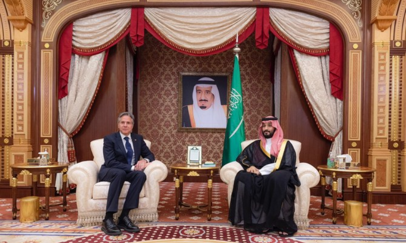 Saudi Crown Prince, Blinken Discuss Cooperation