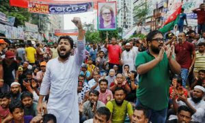 Bangladesh, Opposition, Supporters, Rally, PM, Hasina, Resignation