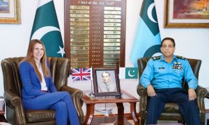 British High Commissioner, Pakistan Air Force, Pakistan, Jane Marriott, Air Force Chief, Zaheer Ahmed Baber Sidhu