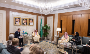Saudi Ministers Hold Talks with Croatian, Swedish Top Diplomats in Riyadh