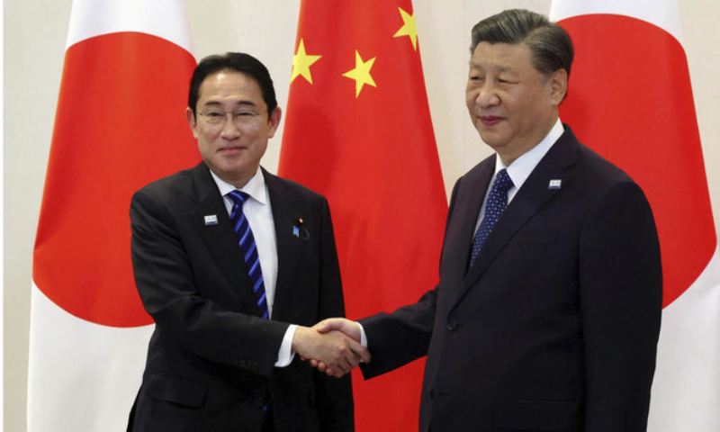 Japan PM Kishida Tells President Xi of 'Serious Concerns' in First Talks in a Year