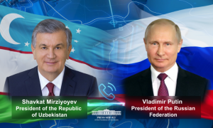 Putin, Uzbekistan's President Discuss Bilateral Cooperation