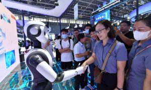 Beijing, China, humanoid robots,