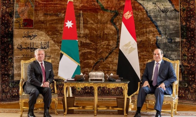 Jordan, Egypt, Palestinians, CAIRO, Jordanian King Abdullah II, President Abdel Fattah El-Sisi, Gaza,