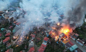 Myanmar Junta Threatens Nonstop Bombing of Seized Town Amid Ethnic Conflict