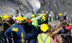 Rescued Indian Tunnel Worker Returns to Work
