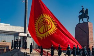 Dairbek Orunbekov, flag, Kyrgyzstan, President Sadyr Japarov, Flag of Kyrgyzstan,