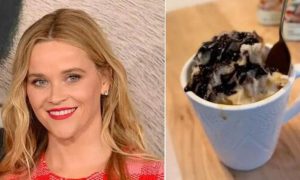 Reese Witherspoon, Snow, Recipe, Followers, TikTok, Chococino, Video, Hollywood, Actress, Caramel Syrup, Salf, Cold Brew, Beverage, Health, Bacteria, Environment,