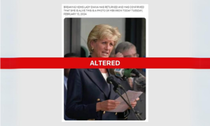 Fact Check: 1997 Image of Diana Altered to Make Her Look Older