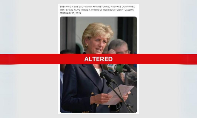 Fact Check: 1997 Image of Diana Altered to Make Her Look Older