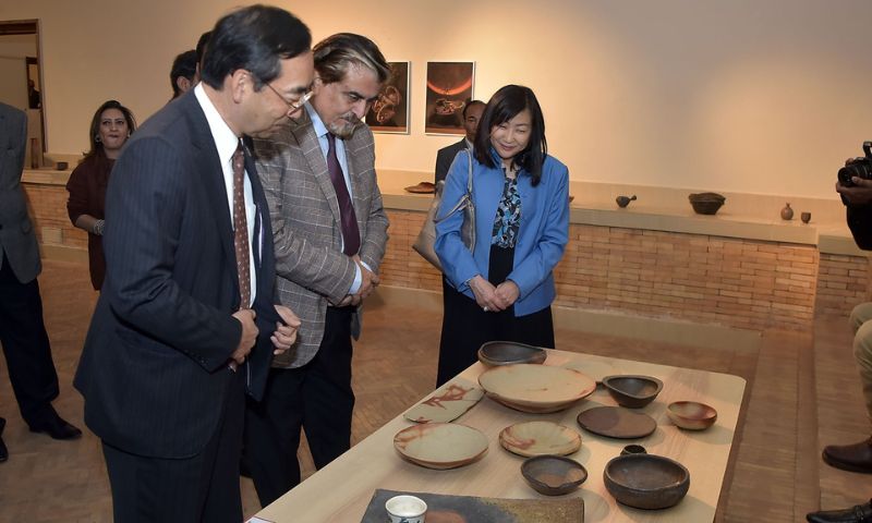 Japan, Exhibition, cultural, Pakistan, art, ceremony, Ambassador, tea, 