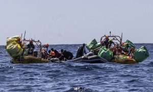 migrants, boat, Turkish coast, Gokceada, Turkiye,