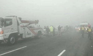 Near Miss on M2 Motorway: Dense Fog Causes Multi-Vehicle Pileup