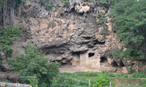 Shah Alla Ditta Caves Preservation Work Underway
