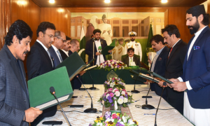 Twelve-Member Sindh Cabinet Sworn in