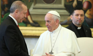Erdogan Urges Pope's Reaction to Stop Gaza Violations