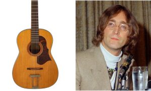 John Lennons Lost Acoustic Guitar to be Auctioned