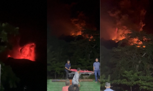 Mount Ruang Erupts in Indonesia