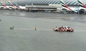 Dubai Airport, Runway, Rains, UAE, United Arab Emirates, Heavy Rains, Dubai, Social Media,