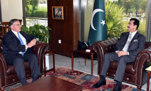 US Ambassador Calls on Chairman Senate, Discuss Pakistan-US Ties