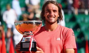 Tsitsipas, Clinches, Monte, Carlo, Title, Commanding, Victory, Ruud