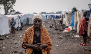 displaced persons camp, Goma, Congo, M23,