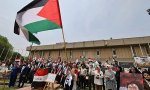 Iraqi Students Rally in Solidarity with Gaza and US Campus Protesters
