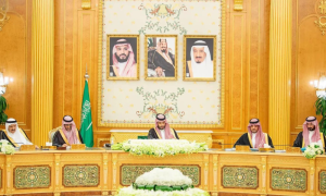Saudi Cabinet Underscores Kingdom’s Efforts to End War in Gaza