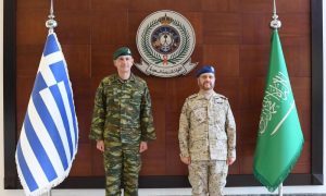 Saudi Chief of General Staff Meets with Greek National Defense Chief of Staff