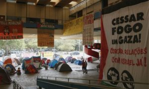 Students at Brazils University of Sao Paulo Set up Camp to Protest War in Gaza