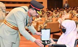 Pakistan, Army Chief, Chief of Army Staff, COAS, Army Personnel, General Syed Asim Munir, ISPR, Military Awards, Ceremony, Sitara-I-Imtiaz (Military), Tamgha-I- Basalat, Medals, Shuhada